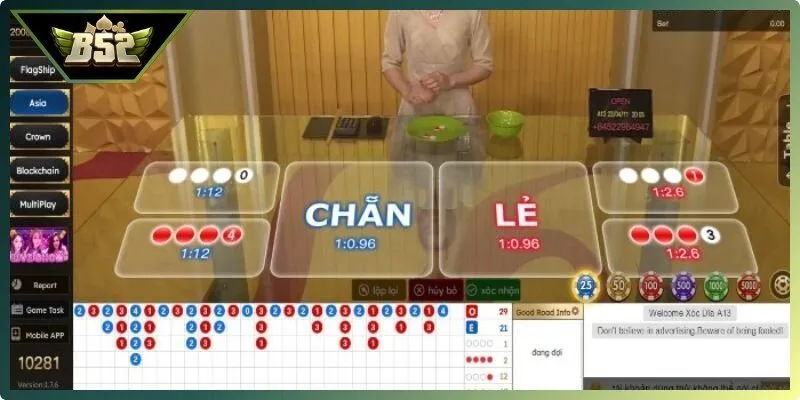 Quan sát lịch sử kết quả để gia tăng cơ hội thắng